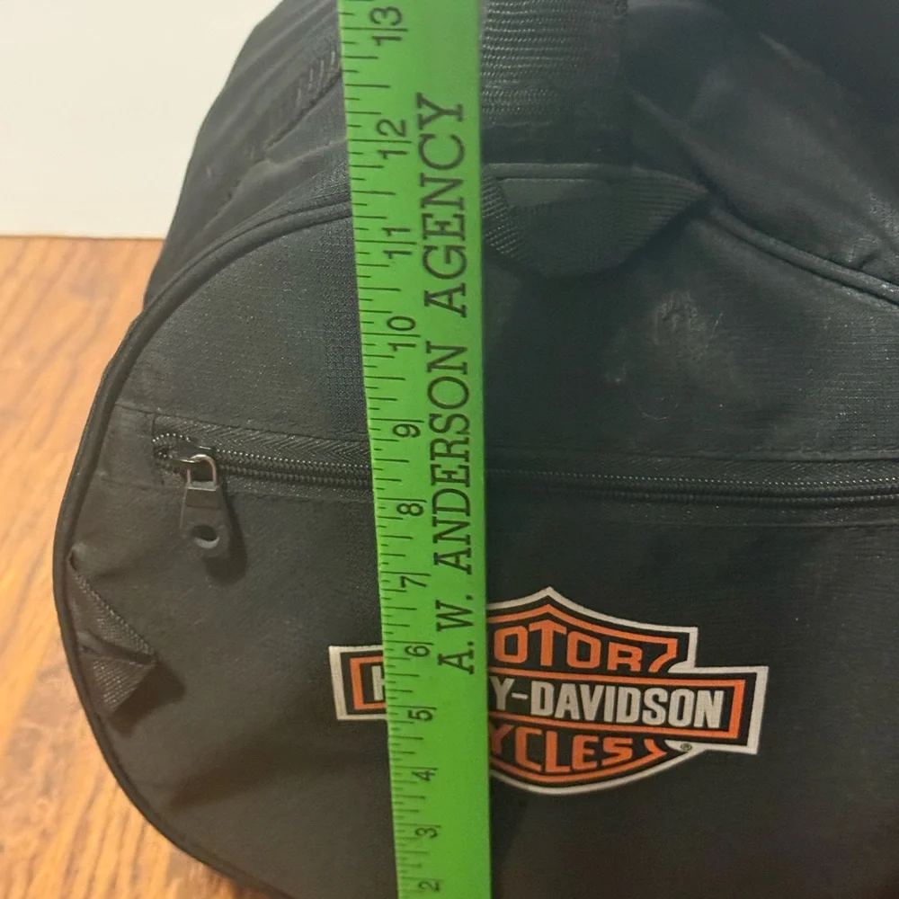 Harley Davidson Black Nylon Duffel Bag - Picture 5 of 6